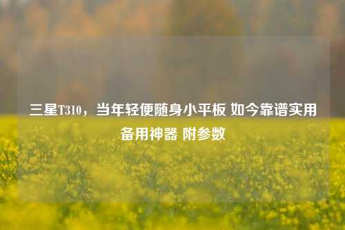 三星T310，当年轻便随身小平板 如今靠谱实用备用神器 附参数