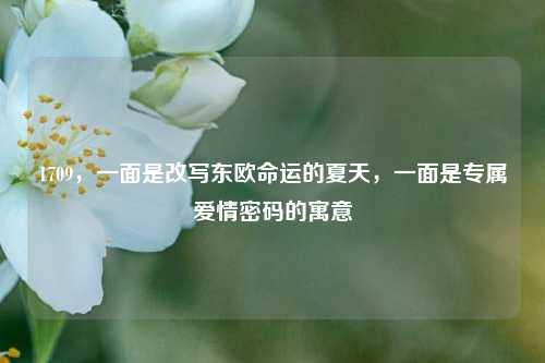 1709，一面是改写东欧命运的夏天，一面是专属爱情密码的寓意
