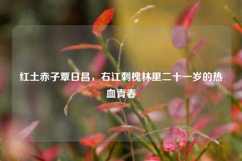 红土赤子覃日昌,右江刺槐林里二十一岁的热血青春