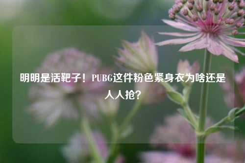 明明是活靶子!PUBG这件粉色紧身衣为啥还是人人抢?