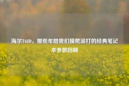 海尔T68D,那些年陪我们摸爬滚打的经典笔记本参数回顾