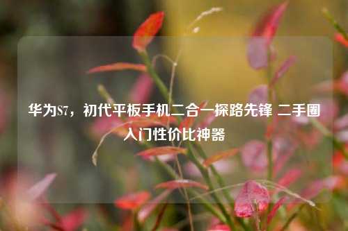 华为S7，初代平板手机二合一探路先锋 二手圈入门性价比神器