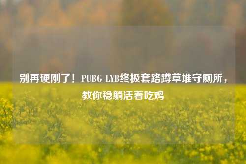别再硬刚了!PUBG LYB终极套路蹲草堆守厕所,教你稳躺活着吃鸡