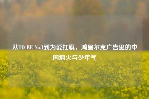 从TO BE No.1到为爱扛旗,鸿星尔克广告里的中国烟火与少年气