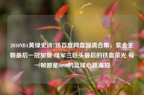 2010NBA黄绿史诗7场百度网盘超清合集,紫金王朝最后一冠加冕 绿军三巨头最后的铁血荣光 每一帧都是8090的篮球心跳漏拍