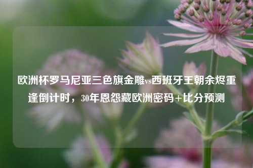 欧洲杯罗马尼亚三色旗金雕vs西班牙王朝余烬重逢倒计时,30年恩怨藏欧洲密码+比分预测