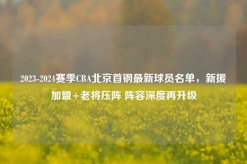 2023-2024赛季CBA北京首钢最新球员名单,新援加盟+老将压阵 阵容深度再升级