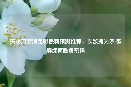 关小刀新浪足彩最新预测推荐,以数据为矛 破解绿茵胜负密码