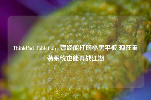 ThinkPad Tablet 2,曾经能打的小黑平板 现在重装系统也能再战江湖