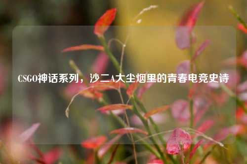 CSGO神话系列，沙二A大尘烟里的青春电竞史诗