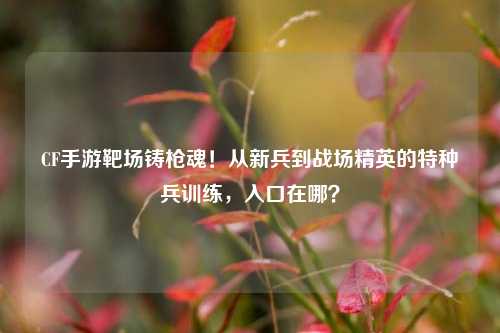 CF手游靶场铸枪魂!从新兵到战场精英的特种兵训练,入口在哪?