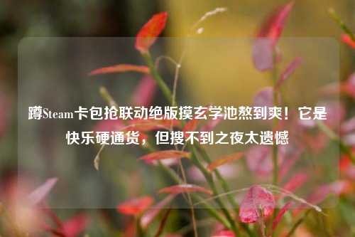 蹲Steam卡包抢联动绝版摸玄学池熬到爽!它是快乐硬通货,但搜不到之夜太遗憾