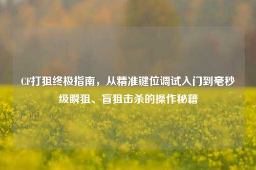 CF打狙终极指南，从精准键位调试入门到毫秒级瞬狙、盲狙击杀的操作秘籍