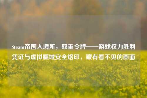 Steam帝国入境所,双重令牌——游戏权力胜利凭证与虚拟疆域安全烙印,藏有看不见的画面