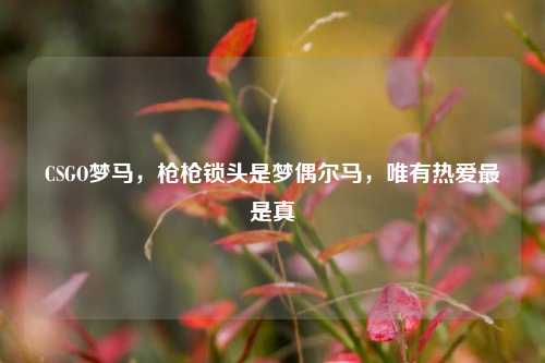CSGO梦马,枪枪锁头是梦偶尔马,唯有热爱最是真