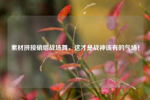 素材拼接硝烟战场舞,这才是战神该有的气场!