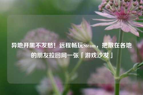 异地开黑不发愁!远程畅玩Steam,把散在各地的朋友拉回同一张「游戏沙发」