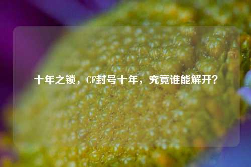 十年之锁,CF封号十年,究竟谁能解开?