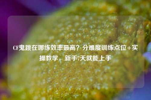 CF鬼跳在哪练效率最高?分难度训练点位+实操教学,新手7天就能上手