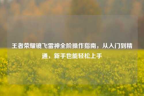 王者荣耀镜飞雷神全阶操作指南，从入门到精通，新手也能轻松上手