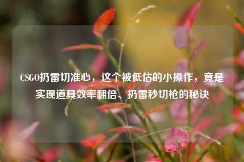 CSGO扔雷切准心，这个被低估的小操作，竟是实现道具效率翻倍、扔雷秒切枪的秘诀