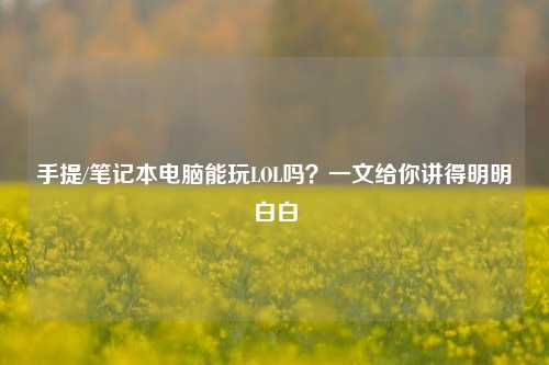 手提/笔记本电脑能玩LOL吗？一文给你讲得明明白白
