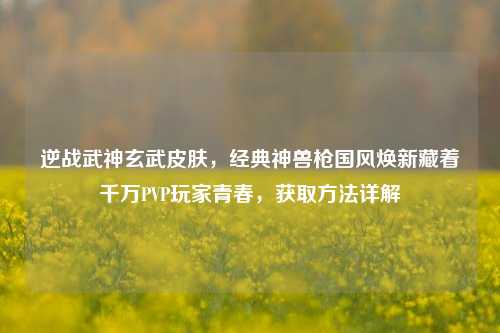 逆战武神玄武皮肤，经典神兽枪国风焕新藏着千万PVP玩家青春，获取方法详解