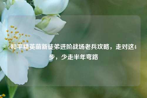和平精英萌新徒弟进阶战场老兵攻略，走对这4步，少走半年弯路