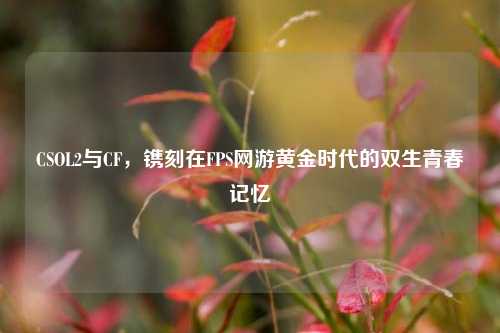 CSOL2与CF，镌刻在FPS网游黄金时代的双生青春记忆