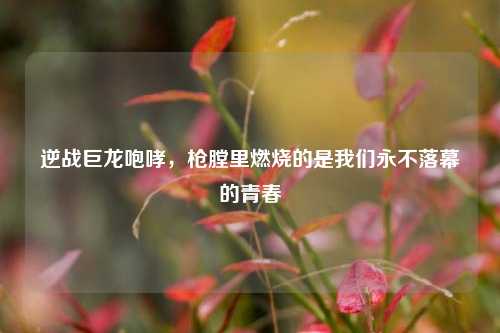 逆战巨龙咆哮，枪膛里燃烧的是我们永不落幕的青春