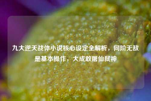 九大逆天战体小说核心设定全解析，同阶无敌是基本操作，大成敢屠仙弑神