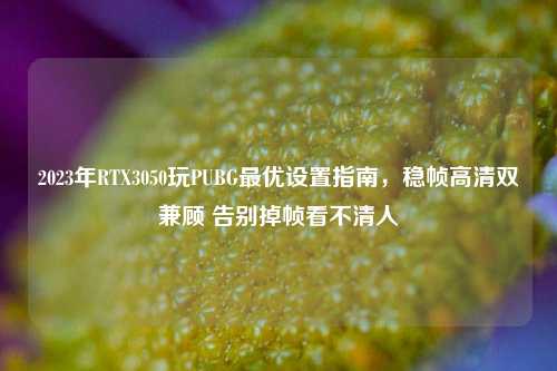 2023年RTX3050玩PUBG最优设置指南，稳帧高清双兼顾 告别掉帧看不清人