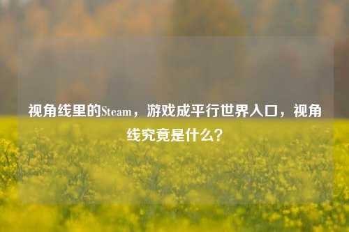 视角线里的Steam，游戏成平行世界入口，视角线究竟是什么？