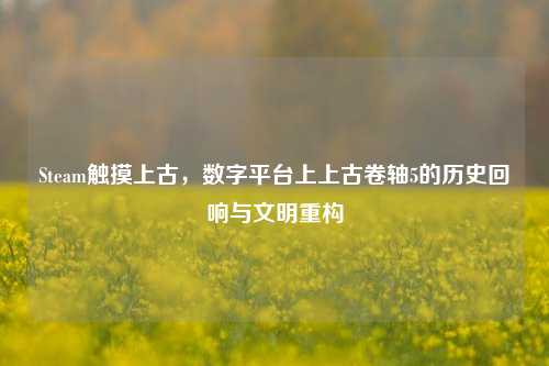 Steam触摸上古,数字平台上上古卷轴5的历史回响与文明重构