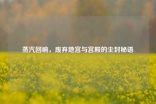 蒸汽回响,废弃地宫与宫殿的尘封秘语