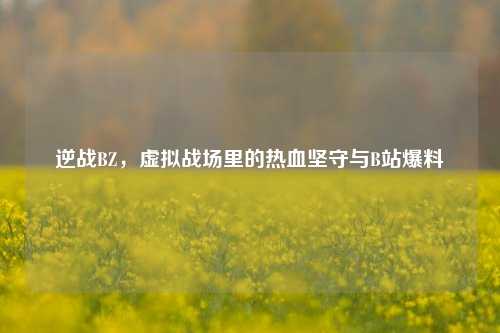 逆战BZ,虚拟战场里的热血坚守与B站爆料