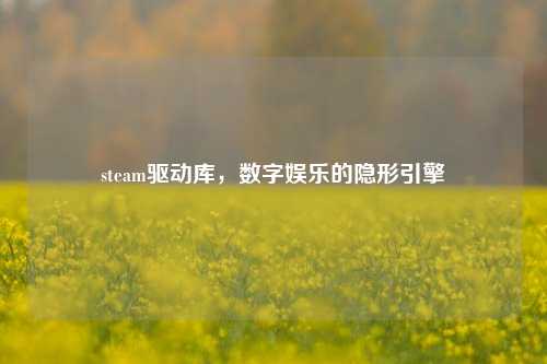 steam驱动库,数字娱乐的隐形引擎